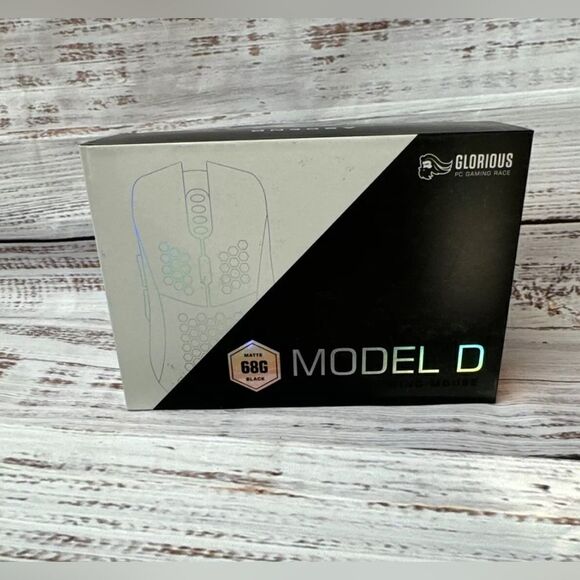 Other - Glorious Model D Wired Honeycomb Gaming Mouse (BLACK)